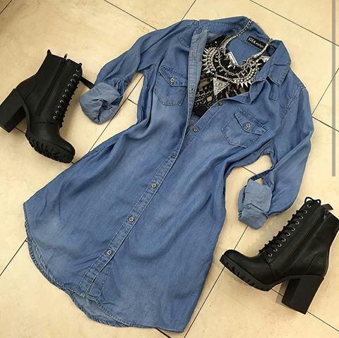 womens denim dress